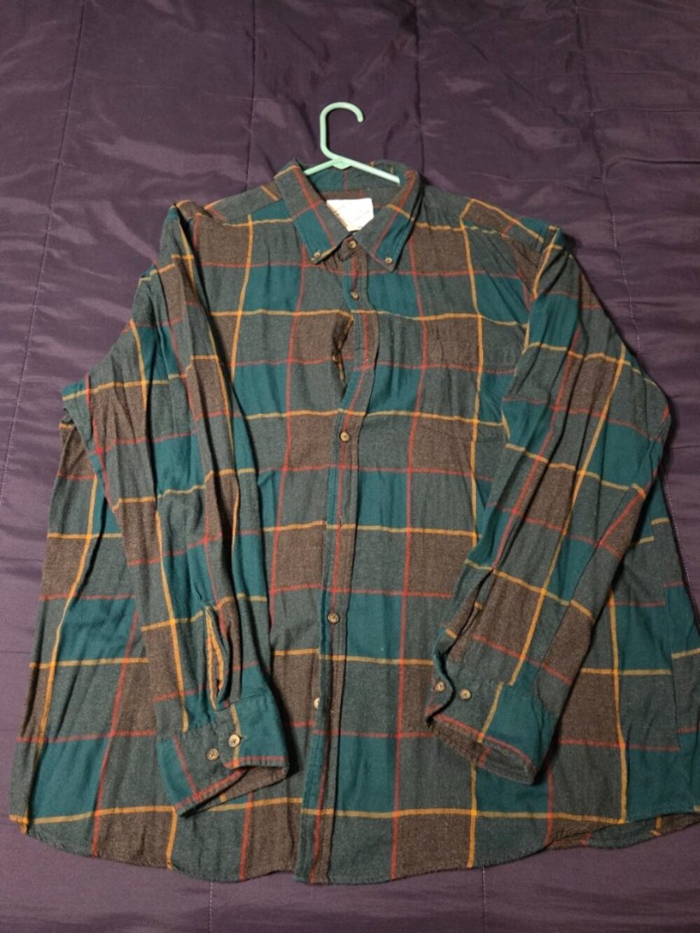 MENS XXL ST JOHNS BAY FLANNEL SHIRT